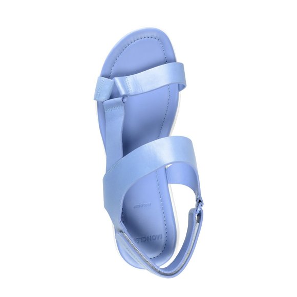 Moncler Women's Light Purple Leather Sandals Shoes - Picture 6 of 8